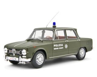 Alfa Romeo Giulia Super 1969 Polizia S.Volante VERDE MILITARE Laudoracing 1:18 Resinemodell (Türen, Motorhaube... nicht zu öffnen!)